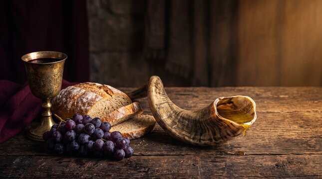 Biblical Anointing Oil Horn Representing the Anointing of David