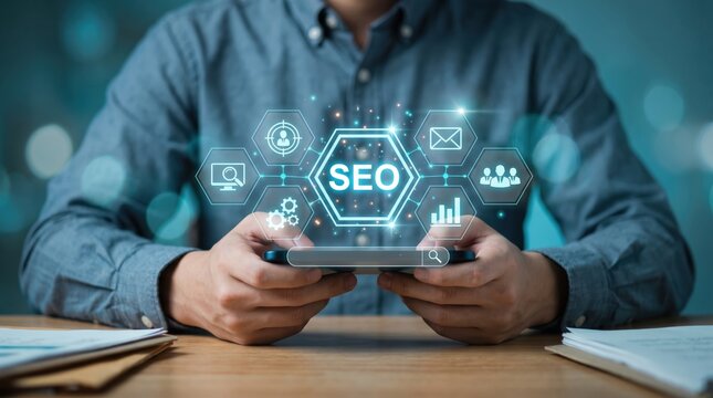Digital marketing specialist executing data-driven SEO strategy, search analytics, keyword optimization, and targeted content marketing to maximize website visibility and organic traffic.