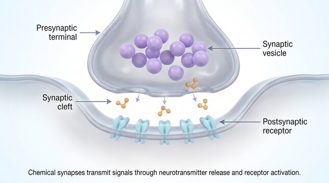 Neurotransmitter release at synaptic junction shows presynaptic