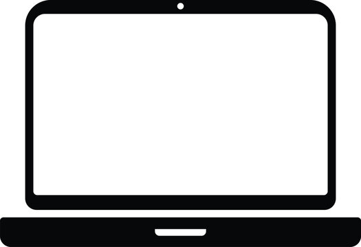 laptop icon. Monitor screen symbols. Workspace technology display signs

