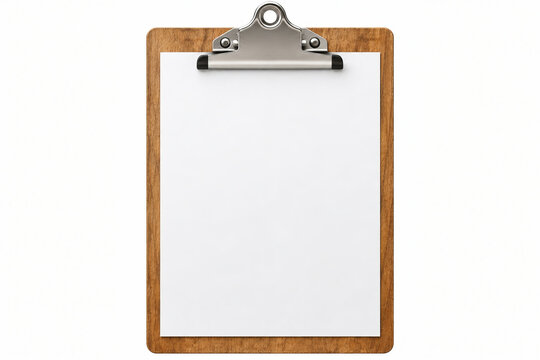 Blank Clipboard Paper Mockup