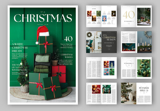 Christmas Magazine Layout