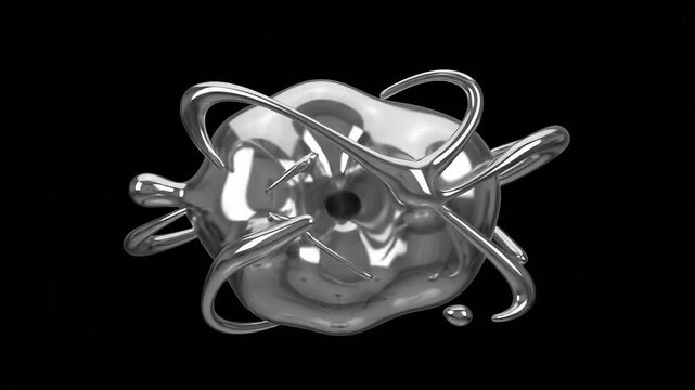 Liquid dynamics showcase a dripping water droplet splashing on glossy
