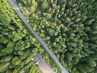 Beskidy - Polska  Babia Góra i okolice, zdjęcie wykonane dronem. Krajobraz, las, góry, piękny widok © Konrad