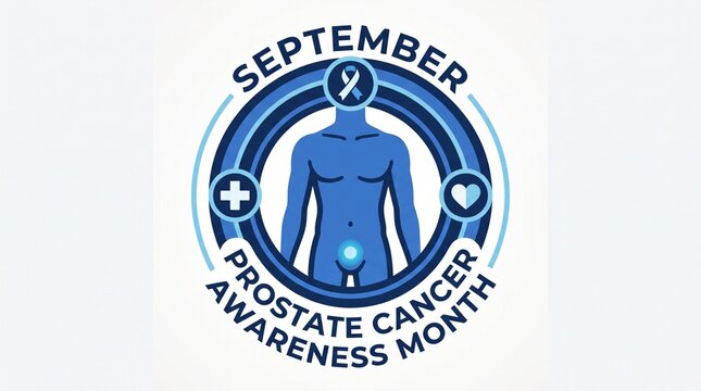 Prostate cancer awareness month logo september