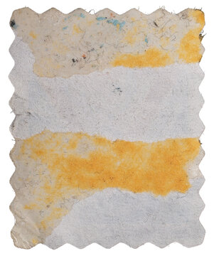 Damaged postage stamp back side