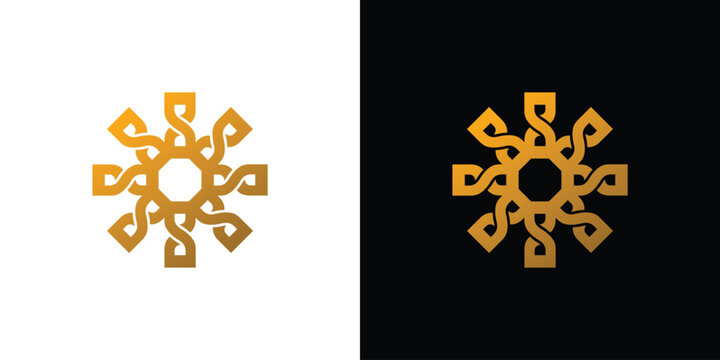 Luxury and unique 8 logo design