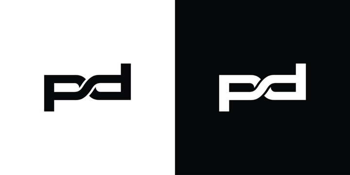 Modern and unique PD logo design