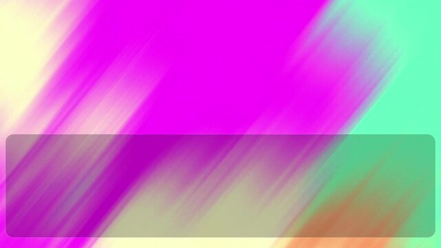 Vibrant pink and turquoise abstract background with diagonal brush strokes and text frame.