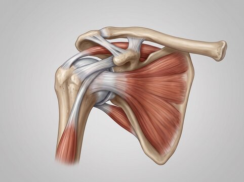 Detailed Illustration of the Human Shoulder Joint