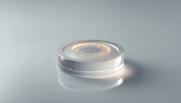 Premium bionic contact lens with integrated micro-circuitry technology concept