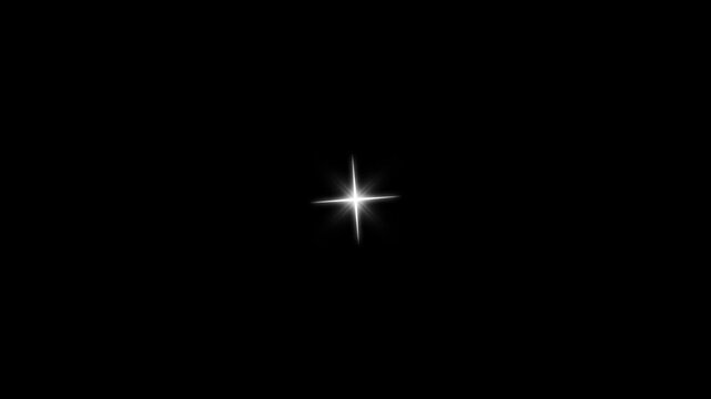 Twinkling star vector glowing star light effect doodle style on green screen chroma key, twinkle sparkle stars animation, star twinkling for festive holiday event on transparent black screen, 4k