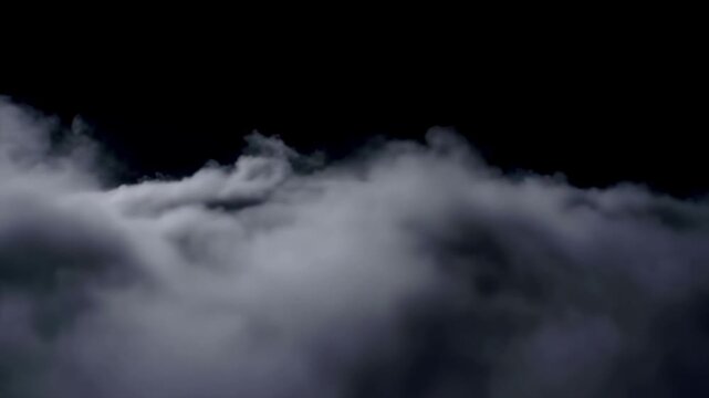 Layer of Mist Spreading Across the Ground