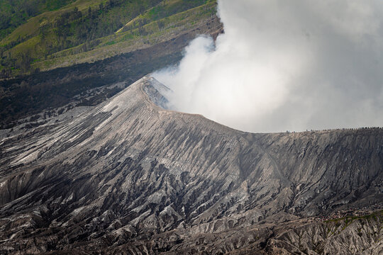 Volcanic Landscape of Mount Bromo and Mount Batok, Indonesia