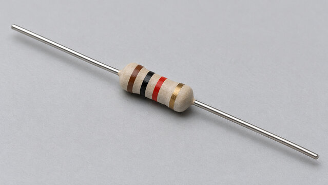 Axial Resistor with Two Straight Metal Leads