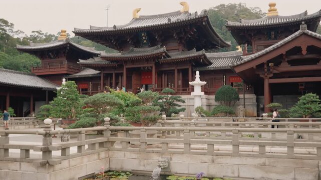 Chi Lin Nunnery and lotus ponds in Diamond Hill, Hong Kong - 10 September 2026.