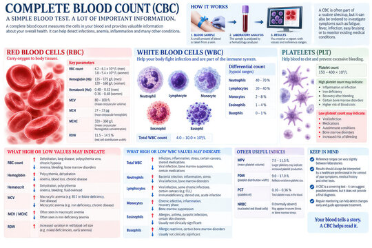 Complete Blood Count CBC Test Results and Normal Blood Values