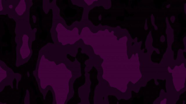 Abstract purple and black camouflage pattern moving smoothly