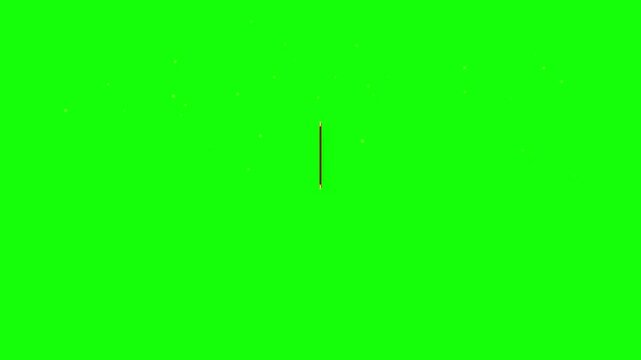 Ancient royal parchment paper scroll with wax seal on green screen background for medieval decree announcement copy space