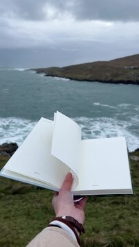 book on the beach
