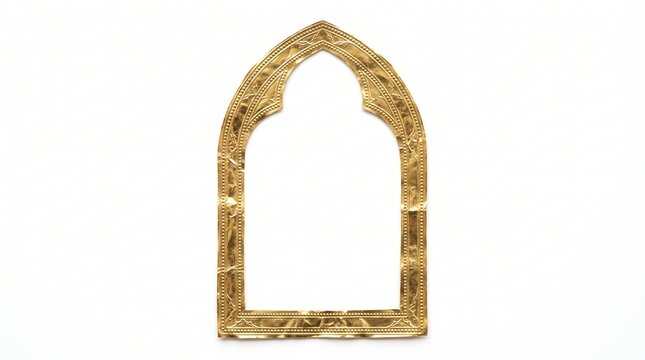 A gothic arch window frame, intricately crafted from weathered stone, stands as a testament to ancient architecture, inviting contemplation of historical grandeur and enduring design.