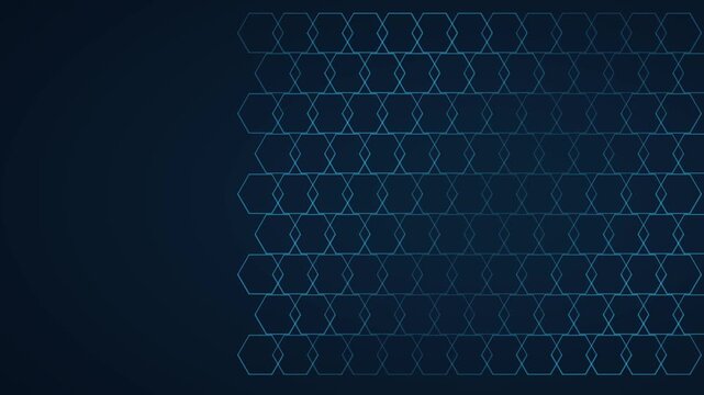 Animated hexagonal lattice with traveling light pulses