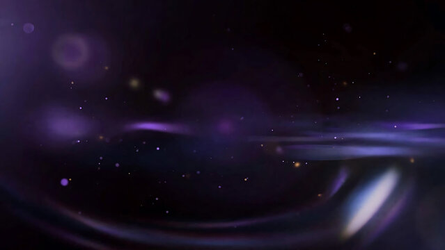 Space scene with cosmic galaxy and nebula lights in deep purple and blue tones illustration