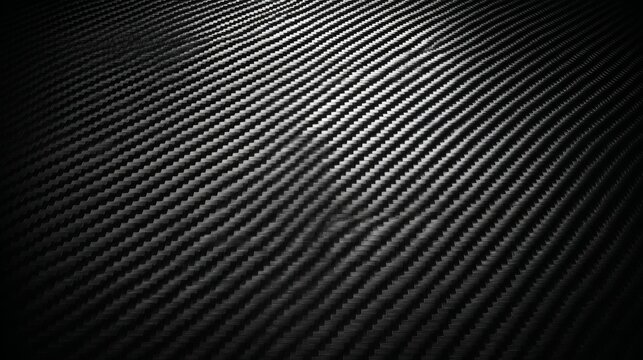 Carbon fiber background with black woven texture, modern high-tech composite material pattern, sleek automotive surface design, abstract industrial texture for technology, engineering, sports equipmen