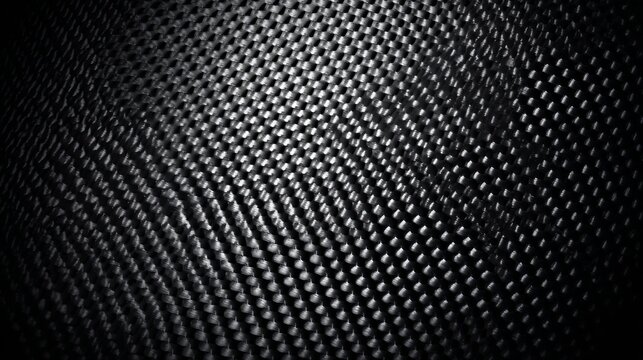 Carbon fiber background with black woven texture, modern high-tech composite material pattern, sleek automotive surface design, abstract industrial texture for technology, engineering, sports equipmen
