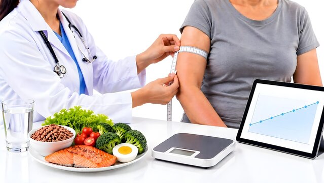 Clinical Nutrition Evaluation and Monitoring with Anthropometric Assessment and Healthy Balanced Meal