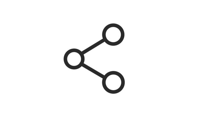 Black share network nodes icon vector illustration graphic design