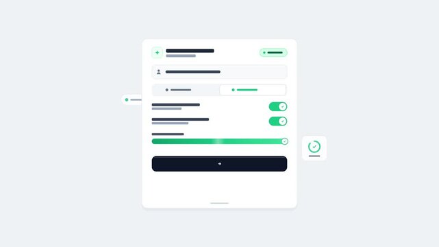 Digital user interface form filling and interactive toggles activating on screen