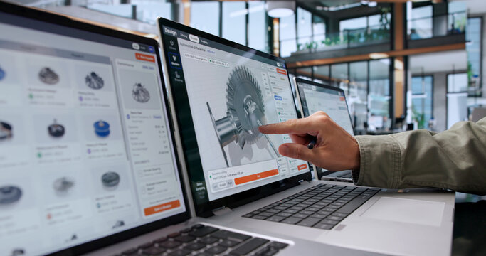 Mechanical Engineer Carefully Designs 3D Impeller Model