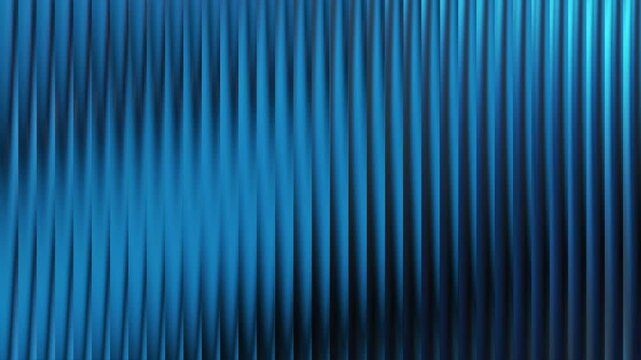 Vertical blue metallic ribbed texture with gradient light reflections