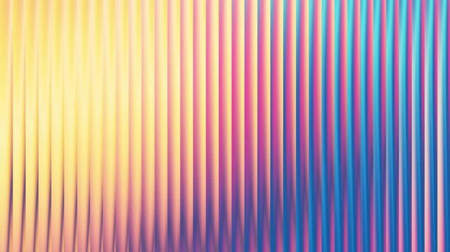 Abstract background, with vertical stripes, in gradient yellow, pink, and blue