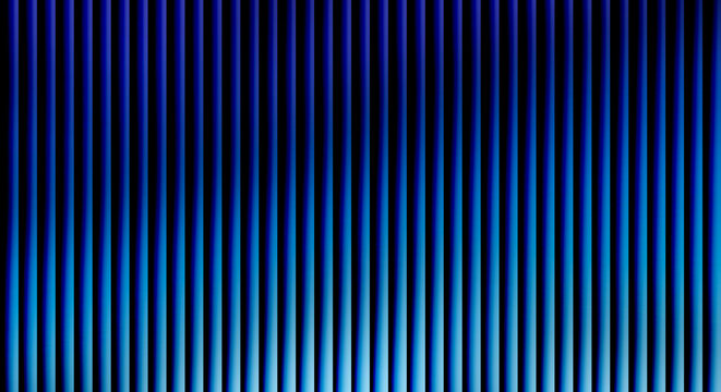 Vertical blue stripes with gradient light and shadow effects
