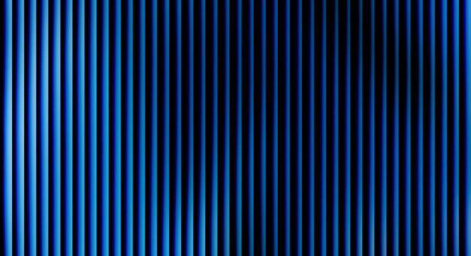 Vertical blue stripes with gradient lighting and shadow effects