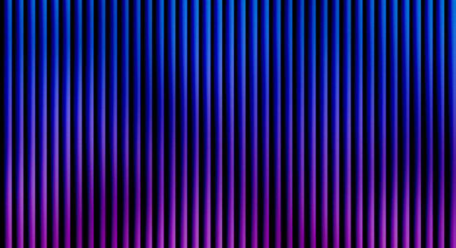 Vertical stripes with blue and purple gradient lighting effect