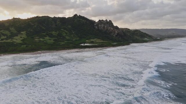 Caribbean Sunset Coastline Barbados Jamaica Bahamas Tropical Ocean Aerial