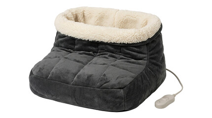 Plush heated foot warmer with remote control for ultimate comfort © ZubVector