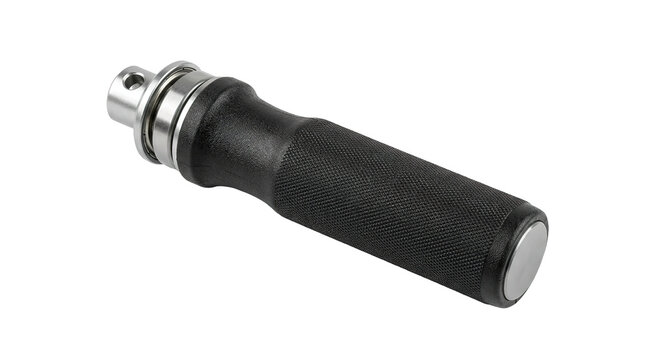 Bicycle handlebar grip with knurled rubber and metal components for enhanced control