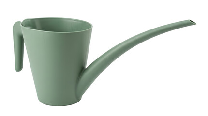 Green long-spouted plastic watering can © ZubVector