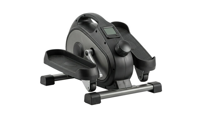 Compact mini elliptical machine for home and office fitness workouts