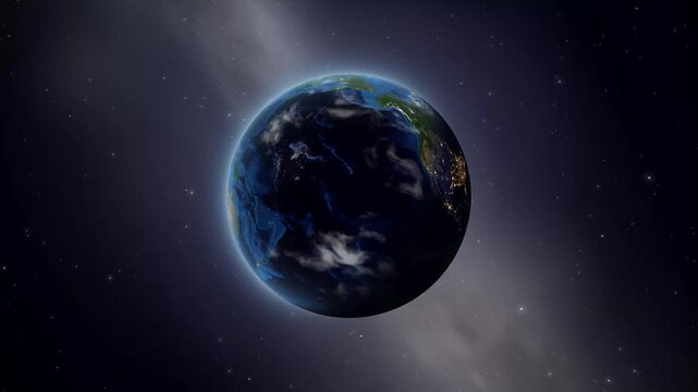 Earth Zoom In Animation to Taman Sari Water Palace Yogyakarta Indonesia