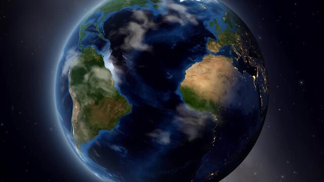 Earth Zoom In to Marab&Atilde;&iexcl; Brazil with Map Pin Marker