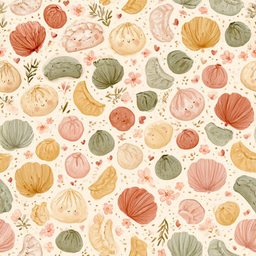 rainbow dumpling vector wallpaper 2