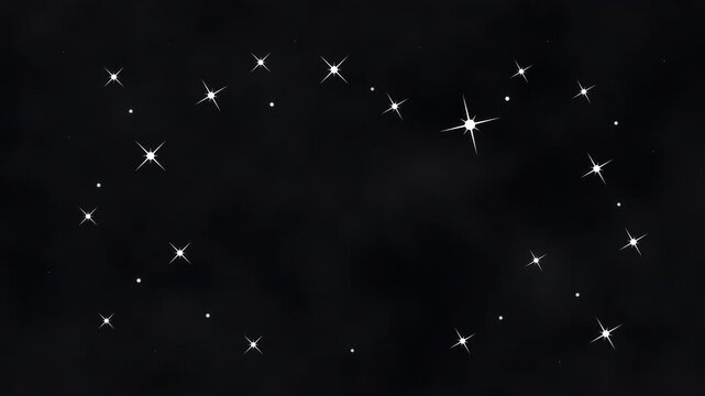 pixel star twinkle, loop animation, sparkle glitter, glowing magic night sky, pixelated retro style