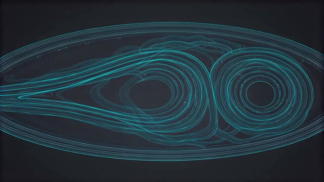 Digital fingerprint lines forming inside a glass oval