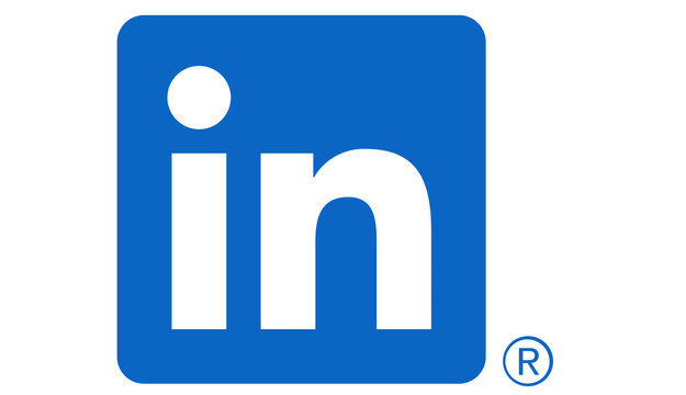  Linkedin brand icon representing professional profiles recruiting and online business networking.