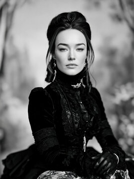 Vintage Victorian Woman Portrait